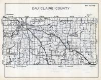 Eau Claire County Map, Wisconsin State Atlas 1933c